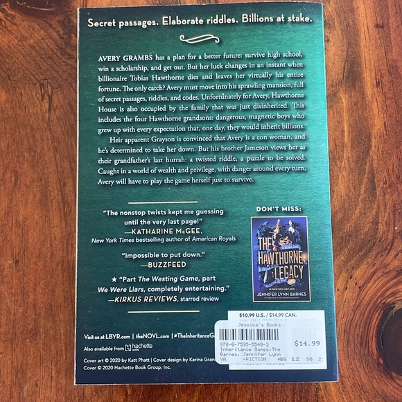 Jennifer Lyn Barnes book - Picture 2 of 2